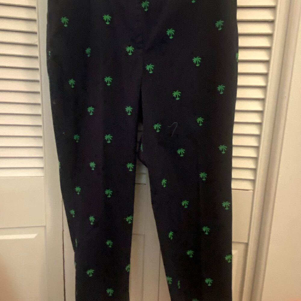 talbots long palm tree pants